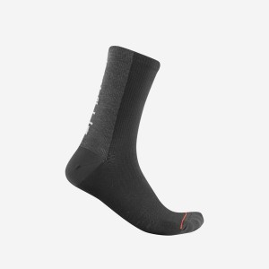 Calcetines Castelli BANDITO WOOL 18 Hombre Negras | 1786-BZTIW