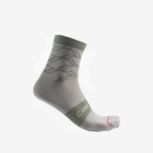 Calcetines Castelli CLIMBER'S 3.0 12 CM Mujer Gris | 1284-OSGMQ