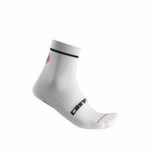 Calcetines Castelli ENTRATA 9 Hombre Blancas | 3581-DXYPJ