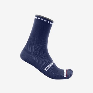 Calcetines Castelli ROSSO CORSA PRO 15 Hombre Azules | 6549-JTQAG