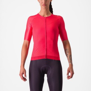 Camiseta Castelli AERO PRO 7.0 W Mujer Rojas | 4581-ZLSJP