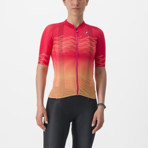 Camiseta Castelli CLIMBER'S 2.0 W Mujer Naranjas | 7194-QNDVE