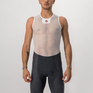 Capa Base Castelli CORE MESH 3 SLEEVELESS Hombre Blancas | 8019-GHWBO