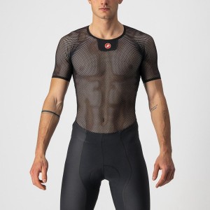 Capa Base Castelli CORE MESH 3 SS Hombre Negras | 4635-UWBHV