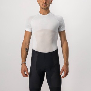 Capa Base Castelli CORE SEAMLESS SS Hombre Blancas | 1498-XTZJQ