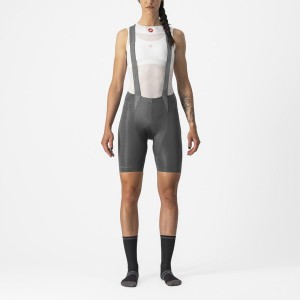 Culottes Con Tirantes Castelli FREE AERO RC W Mujer Gris | 7302-TZIDR