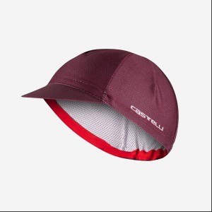 Gorra Castelli ROSSO CORSA 2 Hombre Burdeos Oscuro | 6230-TIDSW