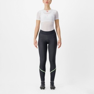 Leggins Castelli VELOCISSIMA THERMAL Mujer Negras Verde Menta Negras | 6742-QGZRF