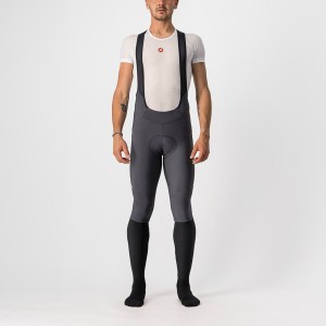 Medias Con Tirantes Castelli VELOCISSIMO 5 Hombre Gris Oscuro Plateadas | 6987-JETGV