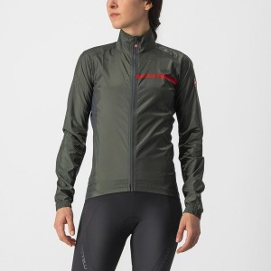 Proteccion Castelli SQUADRA STRETCH W Mujer Verde Gris Oscuro | 0289-NFDEY