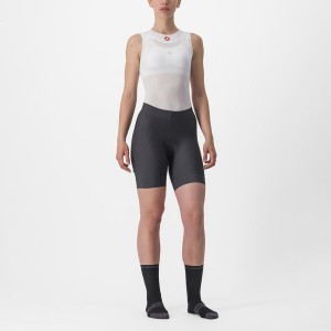 Short Castelli PRIMA Mujer Gris Oscuro Naranjas | 2098-SNKUM