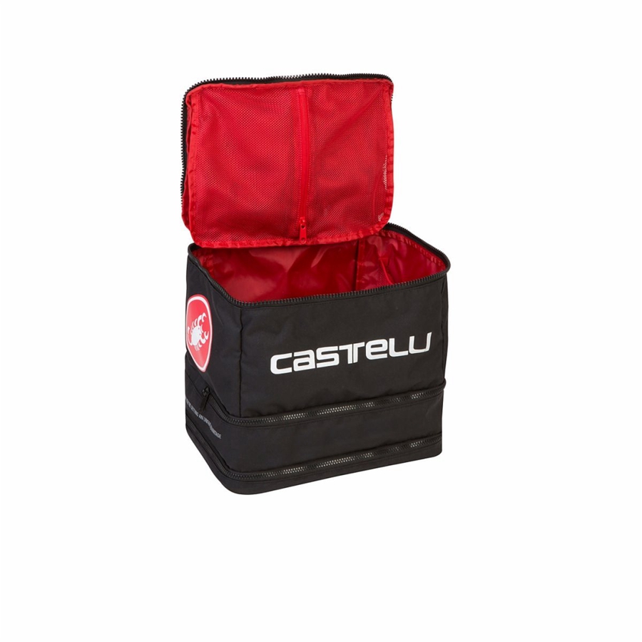 Bolsas Castelli RACE RAIN Mujer Negras | 5143-REUPW