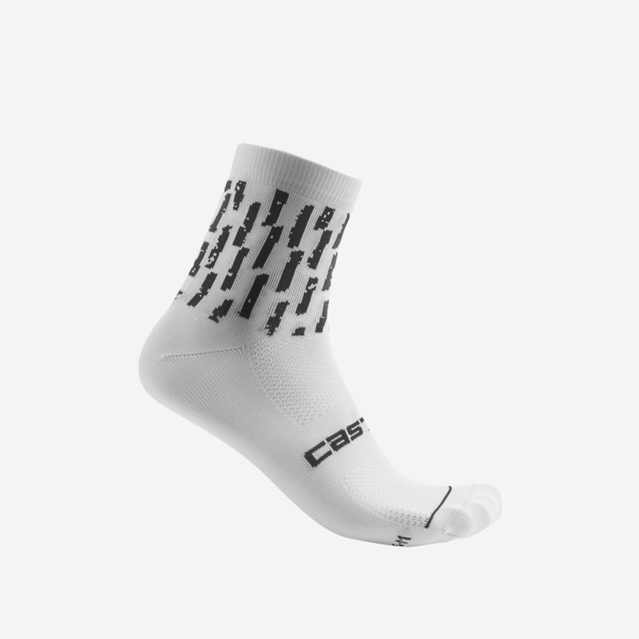 Calcetines Castelli AERO PRO W 9 CM Mujer Blancas | 9615-RSYCJ