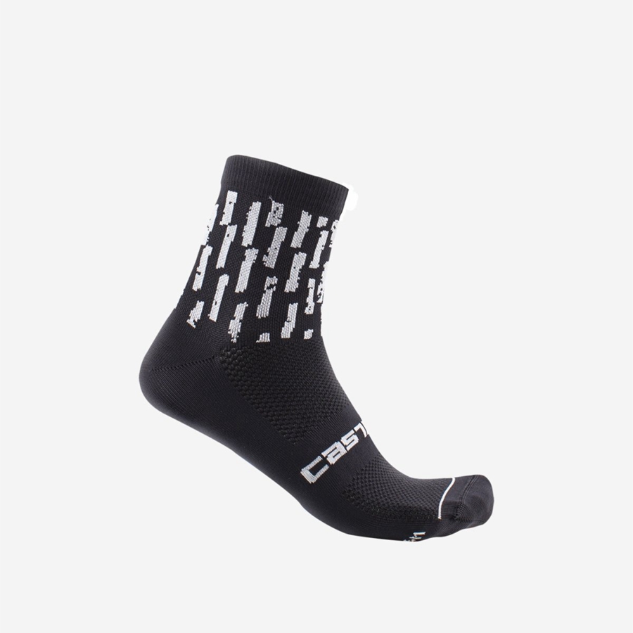 Calcetines Castelli AERO PRO W 9 CM Mujer Negras | 0296-EXBTO