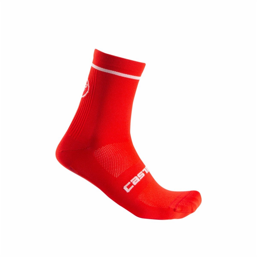 Calcetines Castelli ENTRATA 13 Hombre Rojas | 7294-XLCKG