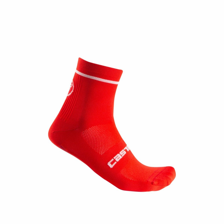 Calcetines Castelli ENTRATA 9 Hombre Rojas | 1389-ZSTBN