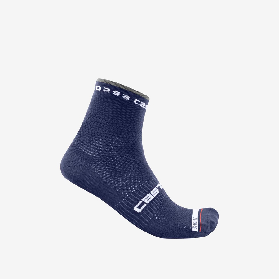 Calcetines Castelli ROSSO CORSA PRO 9 Hombre Azules | 2581-GXTVC