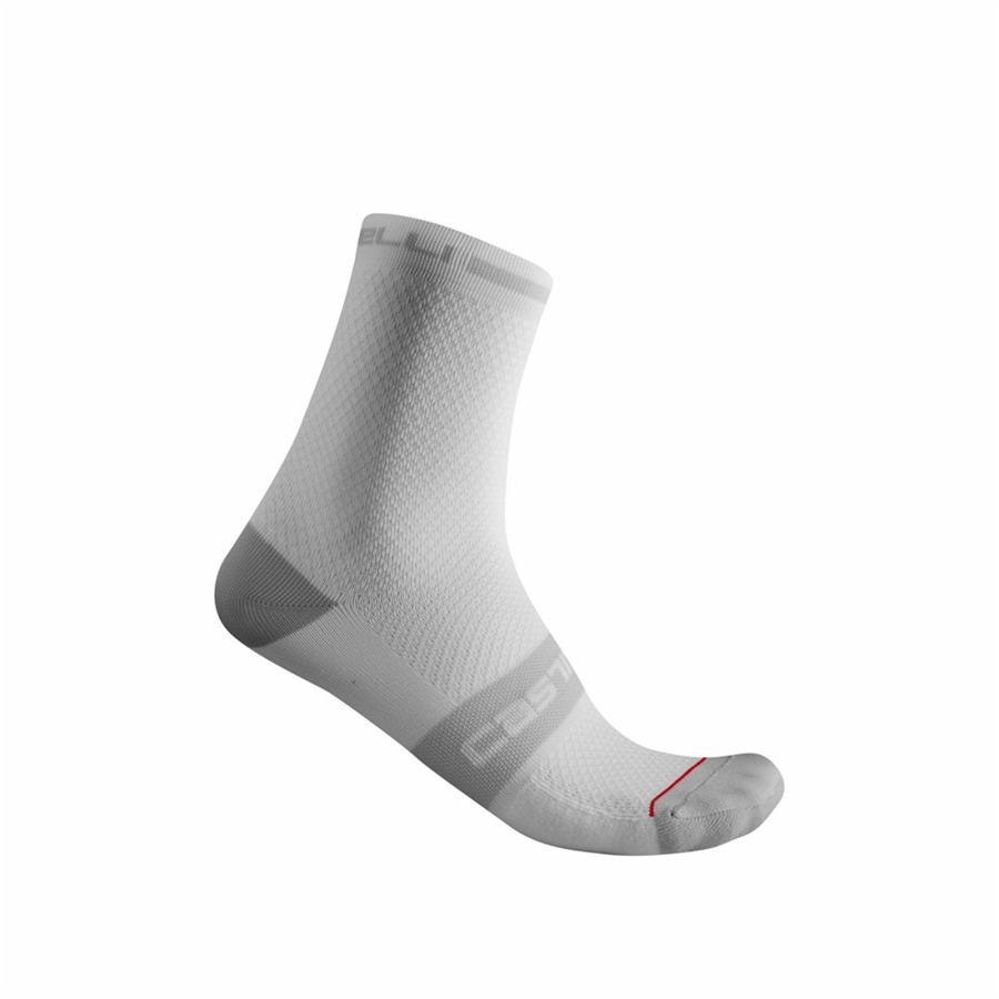 Calcetines Castelli SUPERLEGGERA T 12 Hombre Blancas | 9172-SWUCO