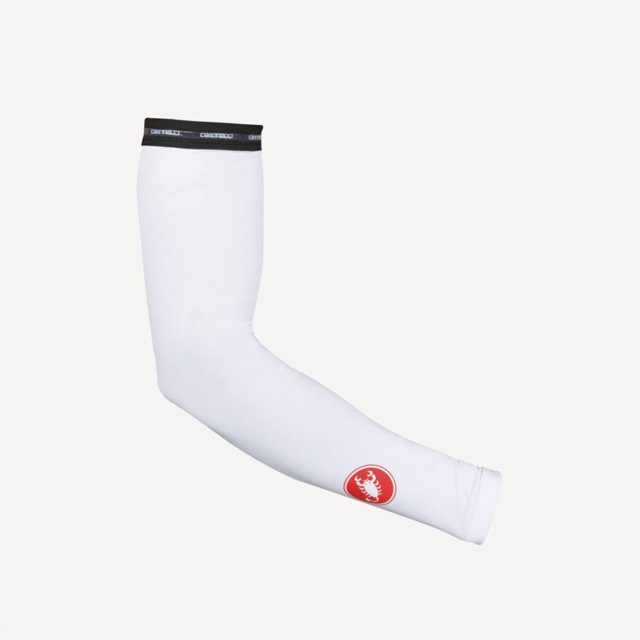 Calentador De Brazos Castelli UPF 50 + LIGHT ARM SLEEVES Mujer Blancas | 1530-KTSHG