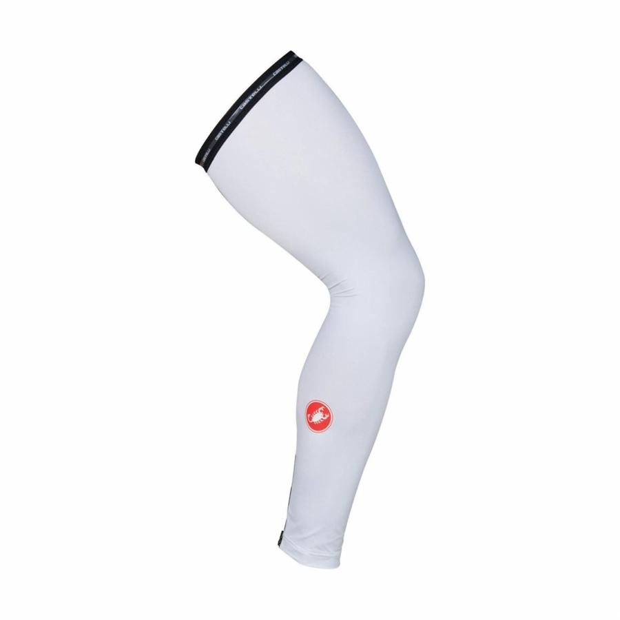 Calentador De Pierna Castelli UPF 50 + LIGHT LEG SLEEVES Mujer Blancas | 5039-EYSBK