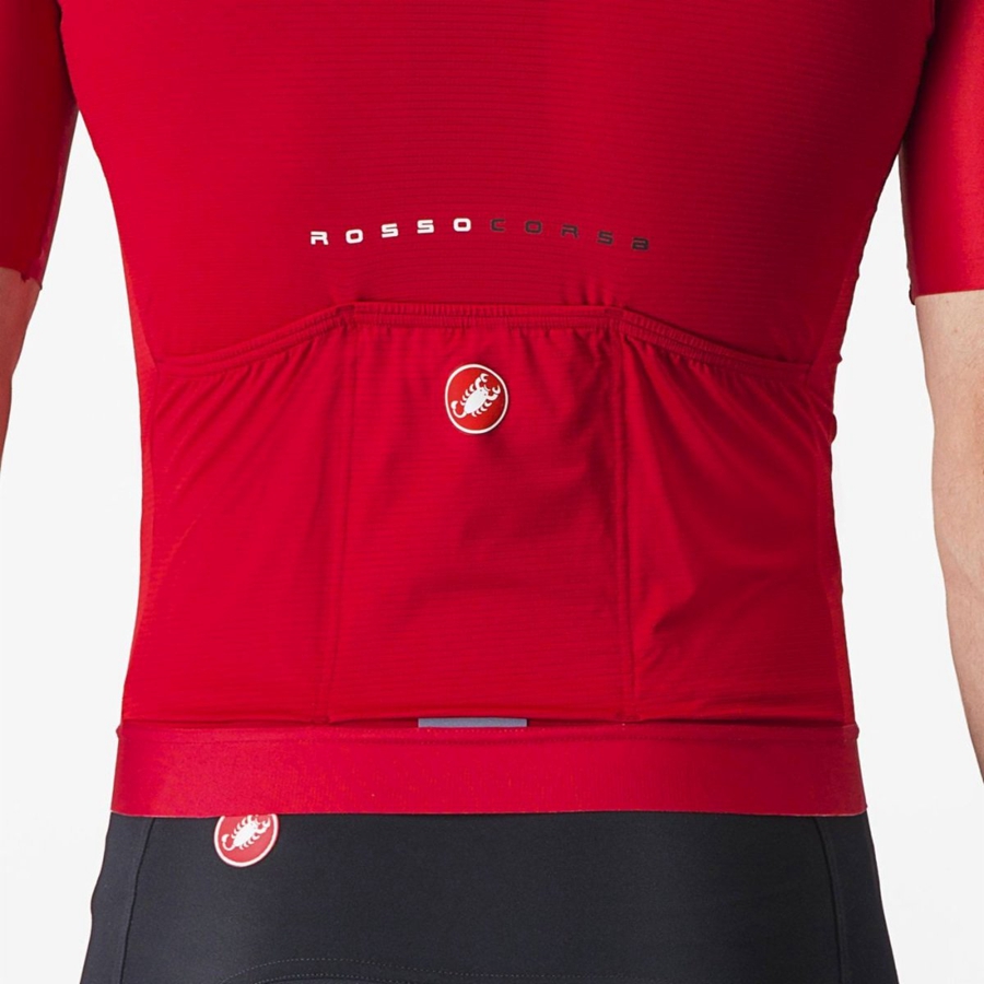 Camiseta Castelli AERO RACE 7.0 Hombre Rojas | 7024-CADBT