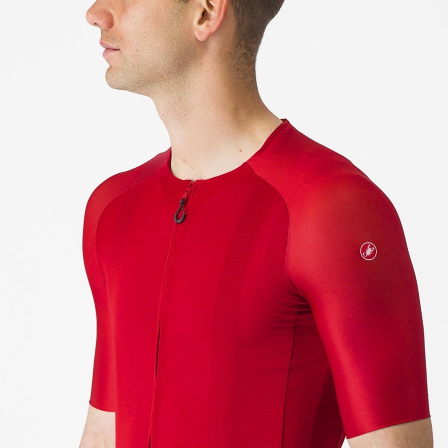 Camiseta Castelli AERO RACE 7.0 Hombre Rojas | 7024-CADBT