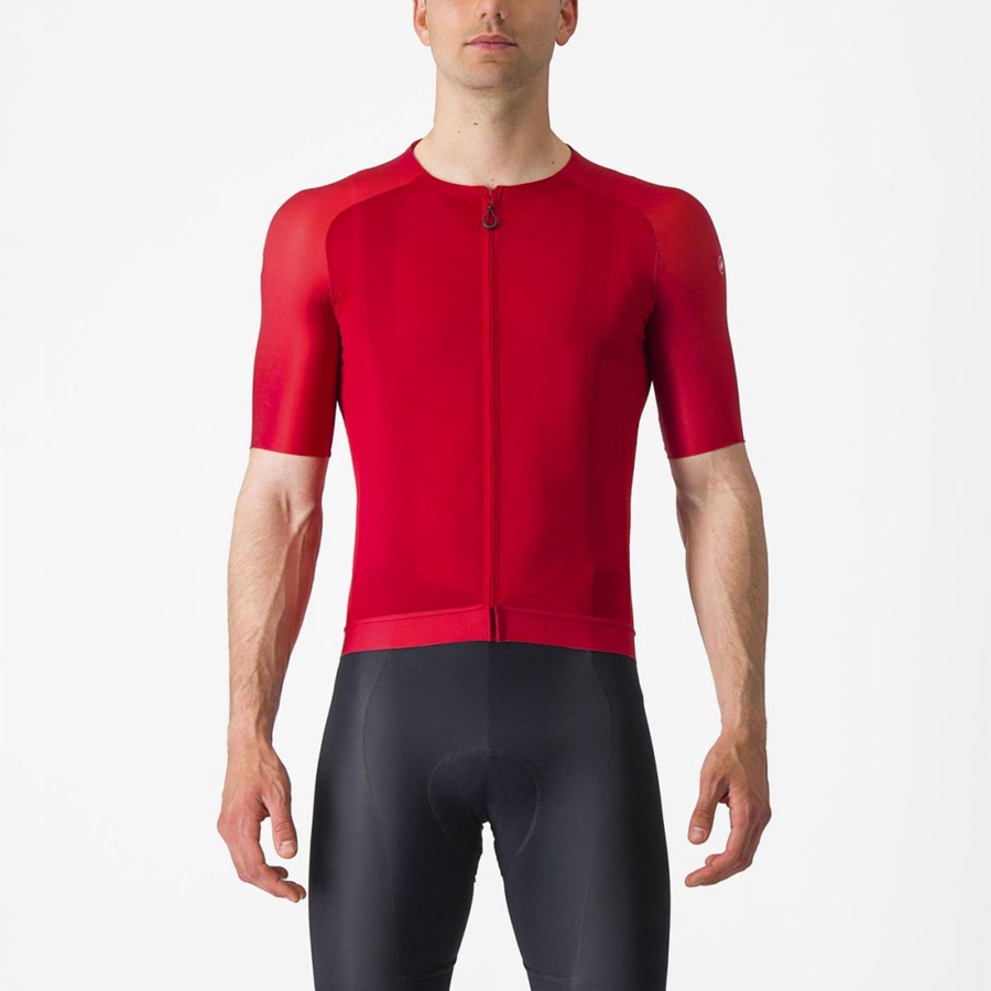 Camiseta Castelli AERO RACE 7.0 Hombre Rojas | 7024-CADBT