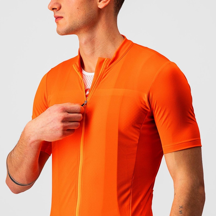 Camiseta Castelli CLASSIFICA Hombre Naranjas | 7630-PXWOM