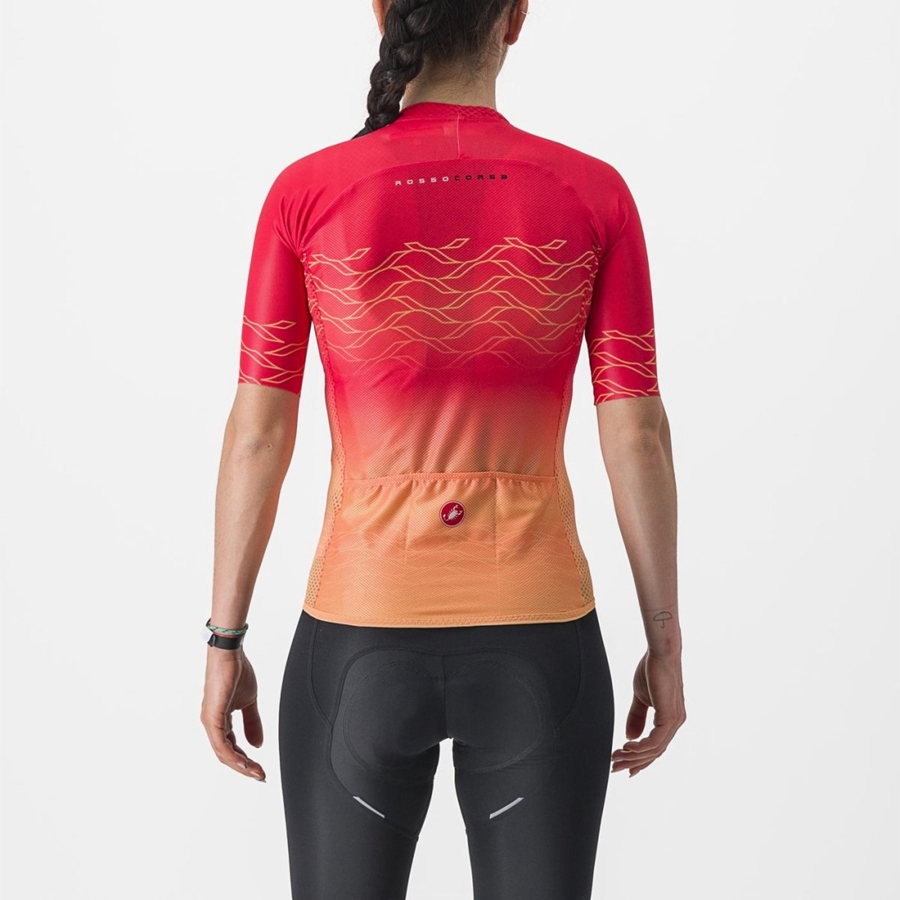 Camiseta Castelli CLIMBER'S 2.0 W Mujer Naranjas | 7194-QNDVE