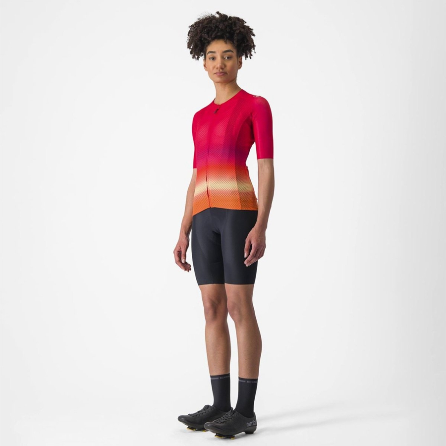 Camiseta Castelli CLIMBER'S 4.0 W Mujer Rosas | 1409-OLHVK