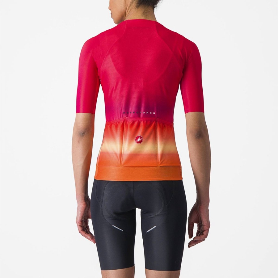 Camiseta Castelli CLIMBER'S 4.0 W Mujer Rosas | 1409-OLHVK