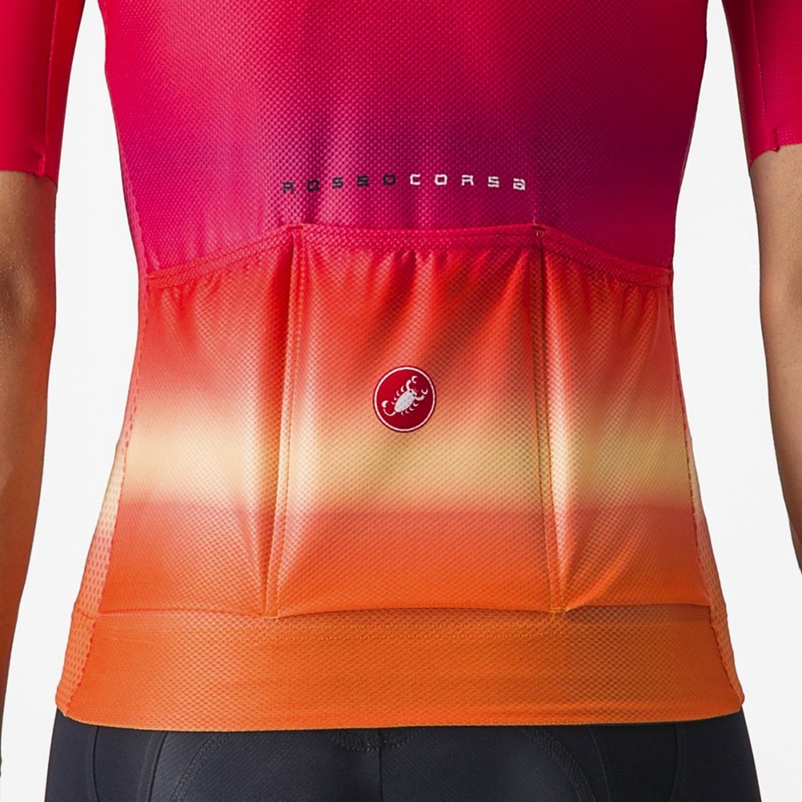 Camiseta Castelli CLIMBER'S 4.0 W Mujer Rosas | 1409-OLHVK