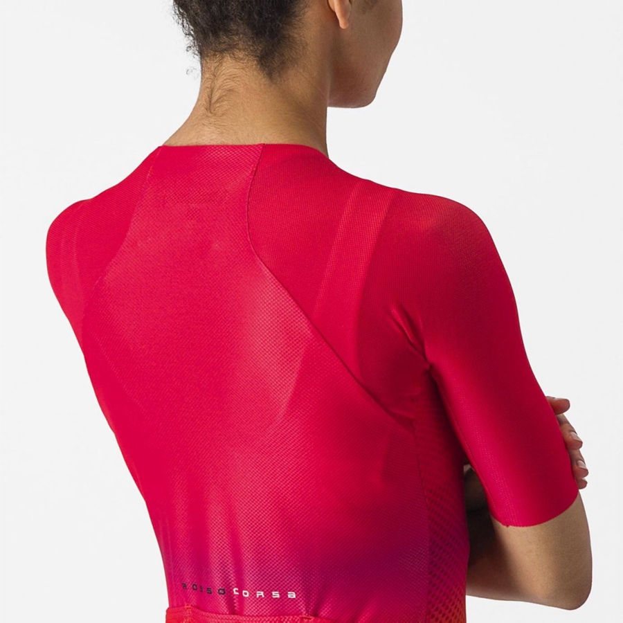 Camiseta Castelli CLIMBER'S 4.0 W Mujer Rosas | 1409-OLHVK