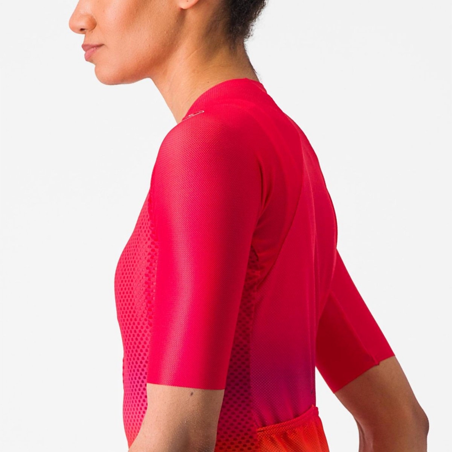 Camiseta Castelli CLIMBER'S 4.0 W Mujer Rosas | 1409-OLHVK