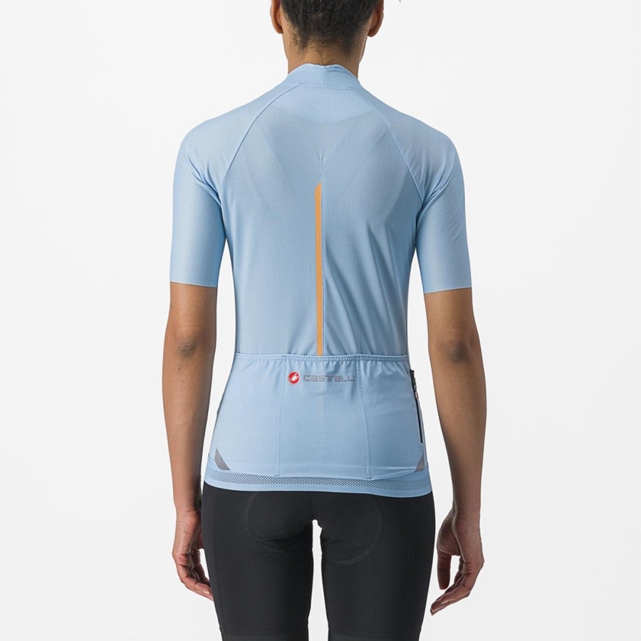 Camiseta Castelli ENDURANCE W Mujer Azules | 6705-PBGLQ