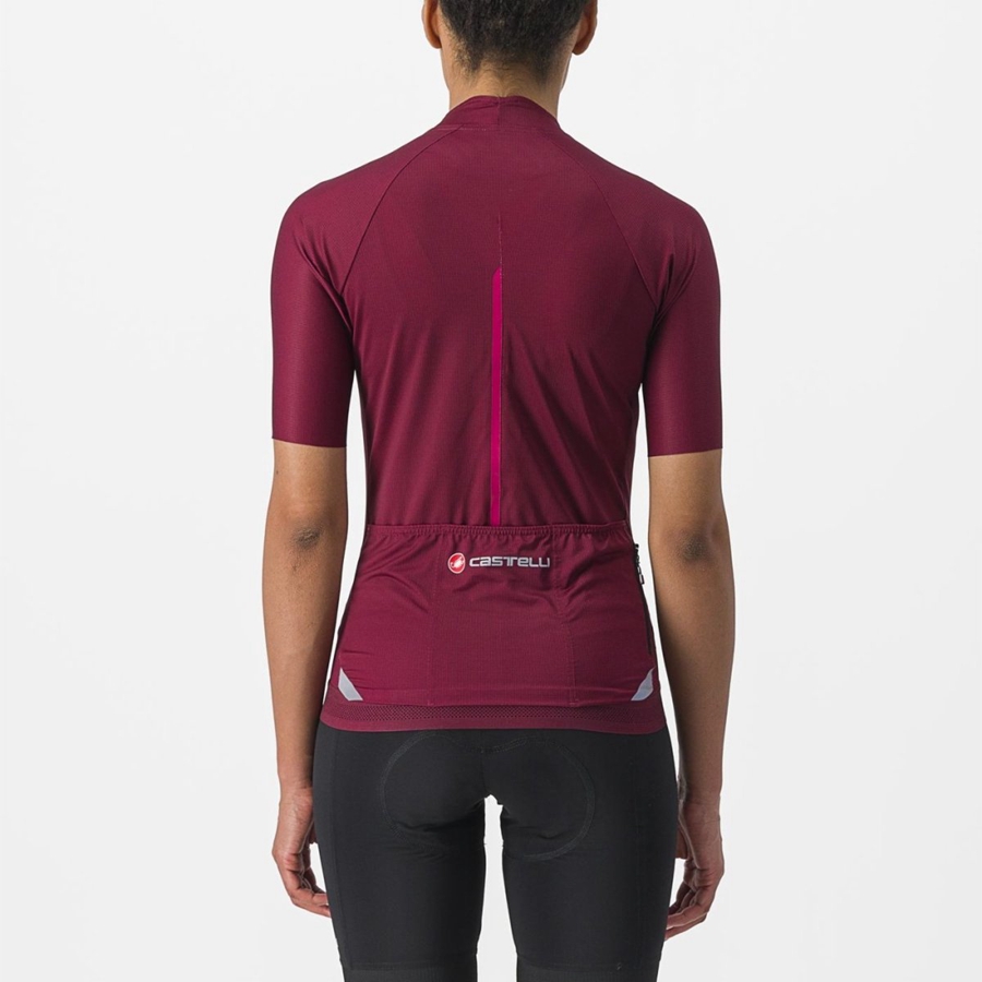 Camiseta Castelli ENDURANCE W Mujer Burdeos | 2960-HUVYX