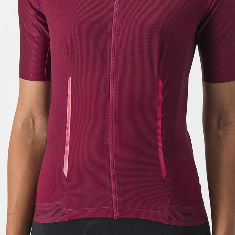 Camiseta Castelli ENDURANCE W Mujer Burdeos | 2960-HUVYX