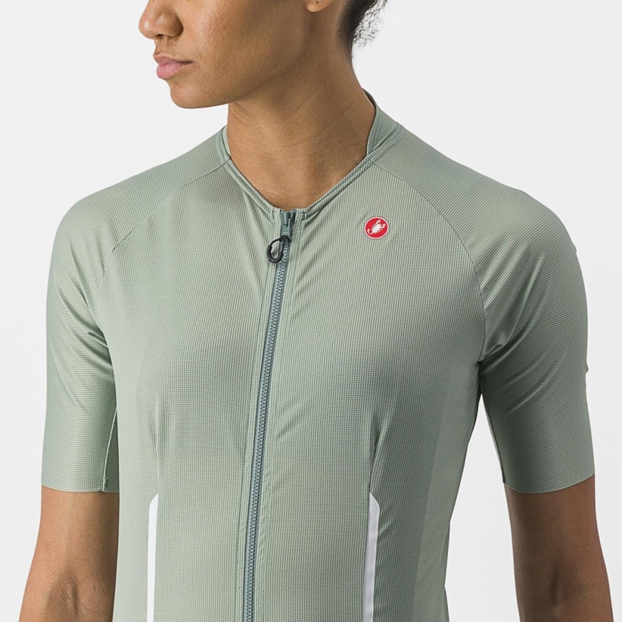 Camiseta Castelli ENDURANCE W Mujer Verde | 1849-NVCBY