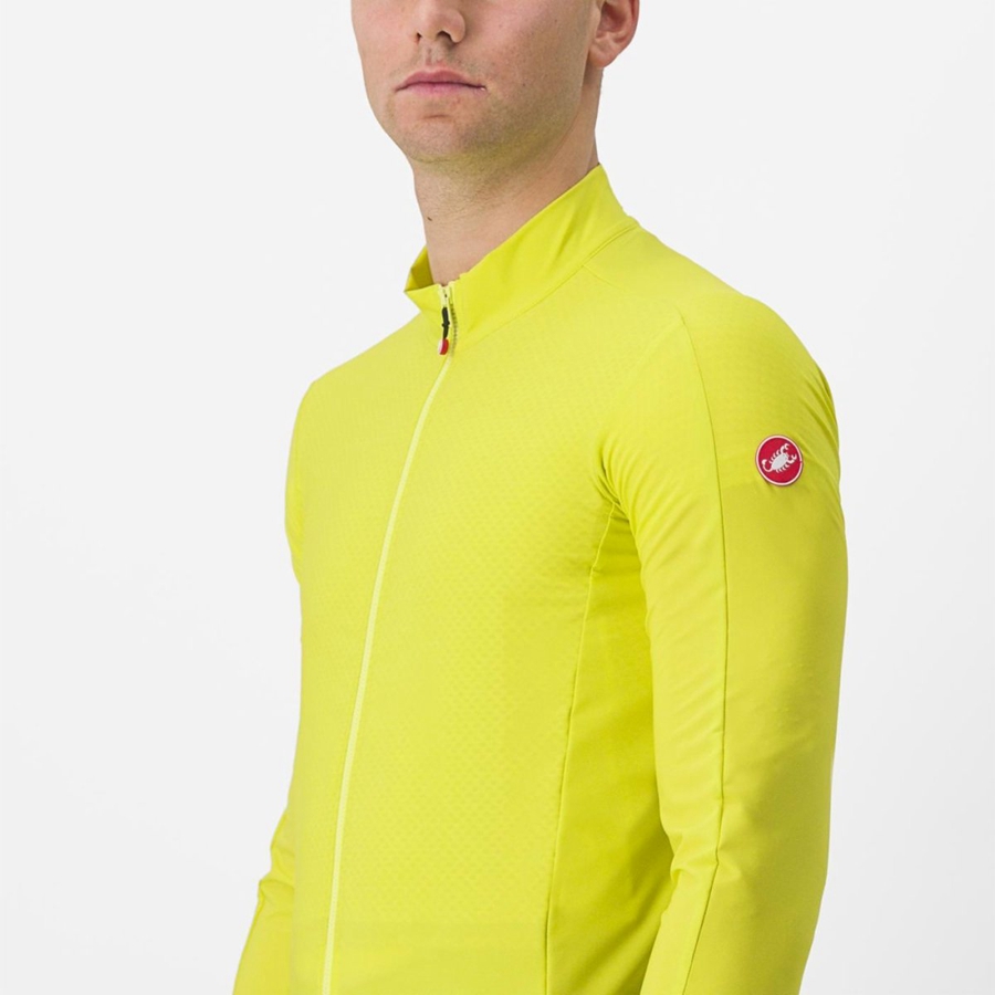 Camiseta Castelli FLIGHT AIR Hombre Amarillo | 9716-BVLAC