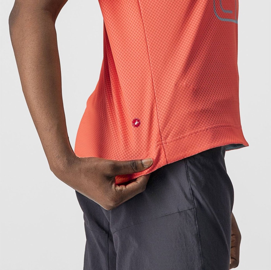 Camiseta Castelli TRAIL TECH W TEE Mujer Coral | 7841-GYDMN