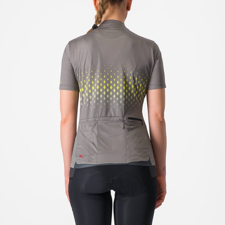 Camiseta Castelli UNLIMITED SENTIERO 3 Mujer Gris | 2951-ATVWO