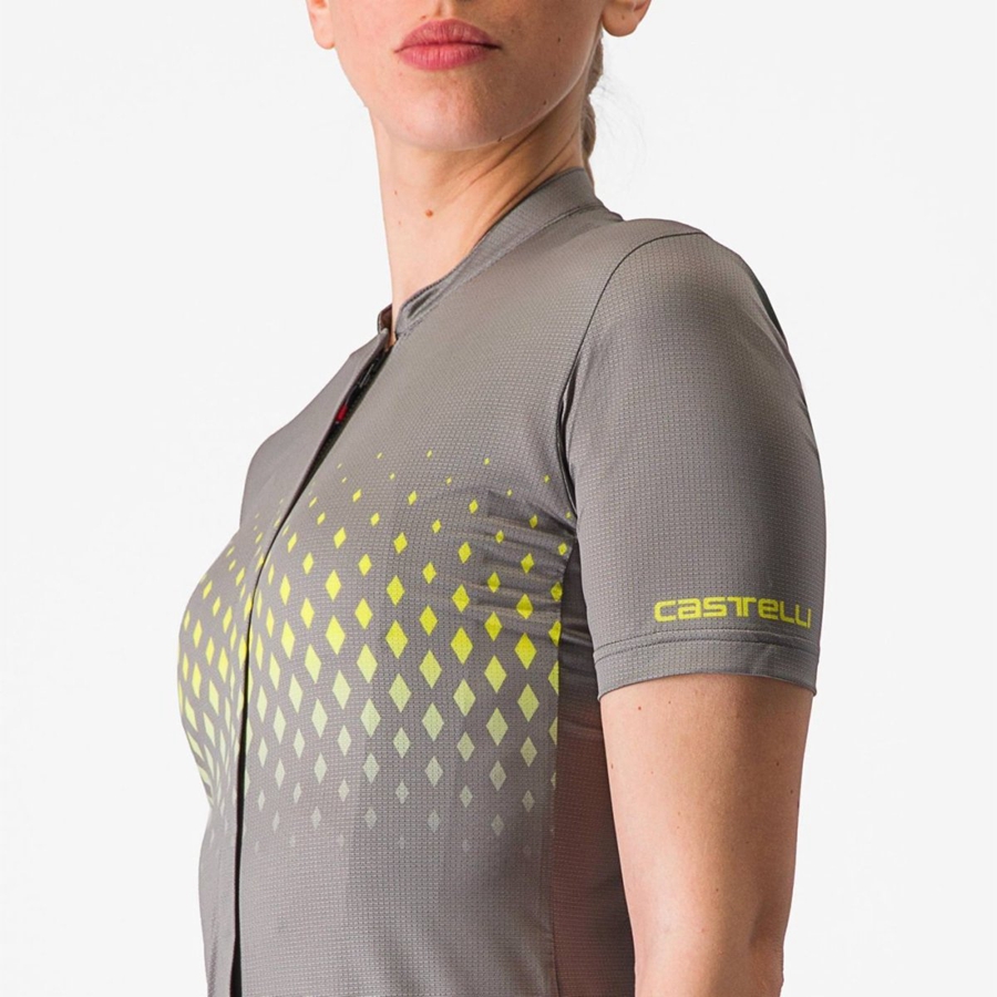 Camiseta Castelli UNLIMITED SENTIERO 3 Mujer Gris | 2951-ATVWO