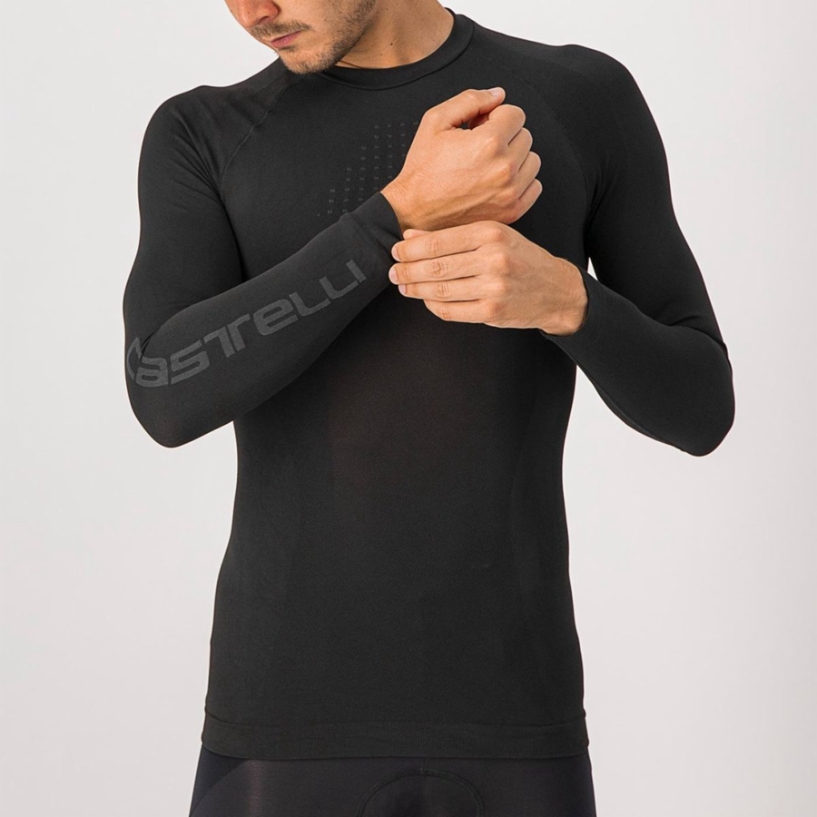 Capa Base Castelli CORE SEAMLESS Hombre Negras | 2134-DZWUH