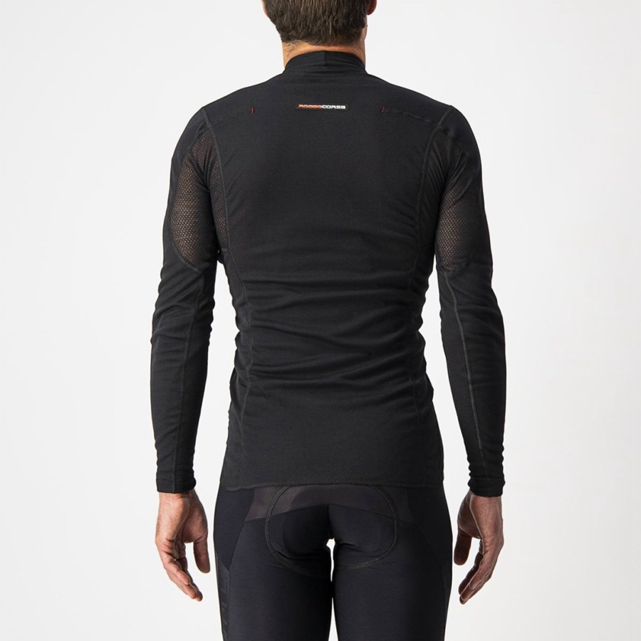 Capa Base Castelli FLANDERS WARM LONG SLEEVE Hombre Negras | 8203-CQOTS