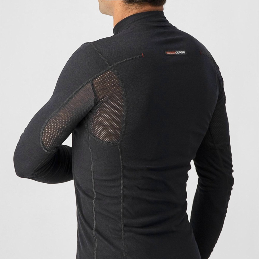 Capa Base Castelli FLANDERS WARM LONG SLEEVE Hombre Negras | 8203-CQOTS