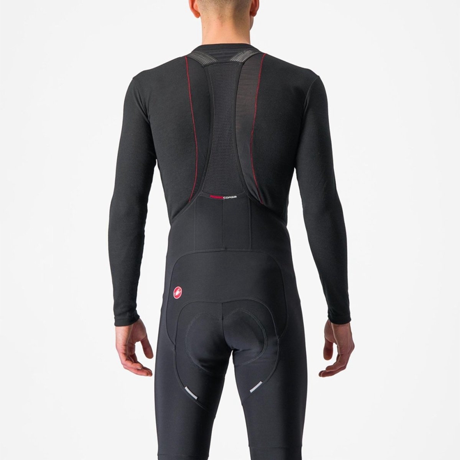 Capa Base Castelli PROSECCO TECH LONG SLEEVE Hombre Negras | 6108-GBPFD