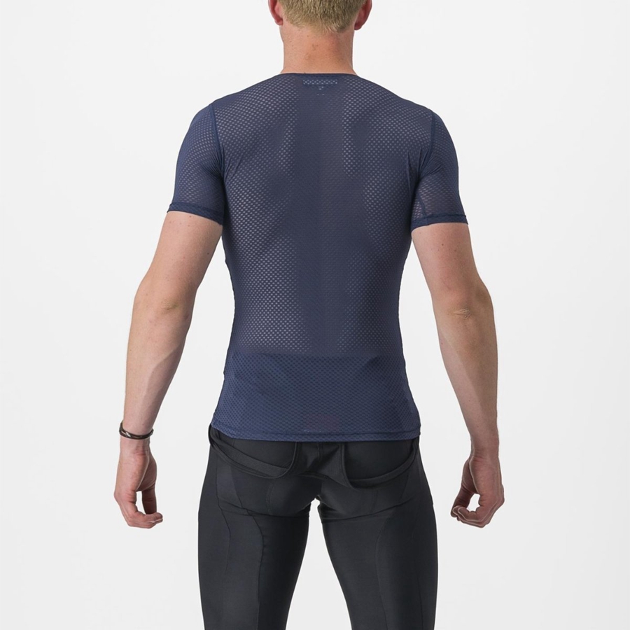 Capa Base Castelli PRO MESH 2.0 SHORT SLEEVE Hombre Azules | 0723-OACQX