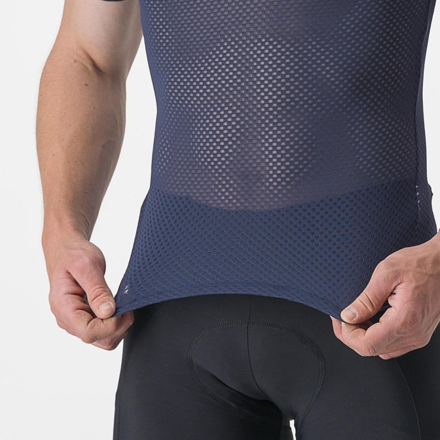 Capa Base Castelli PRO MESH 2.0 SHORT SLEEVE Hombre Azules | 0723-OACQX