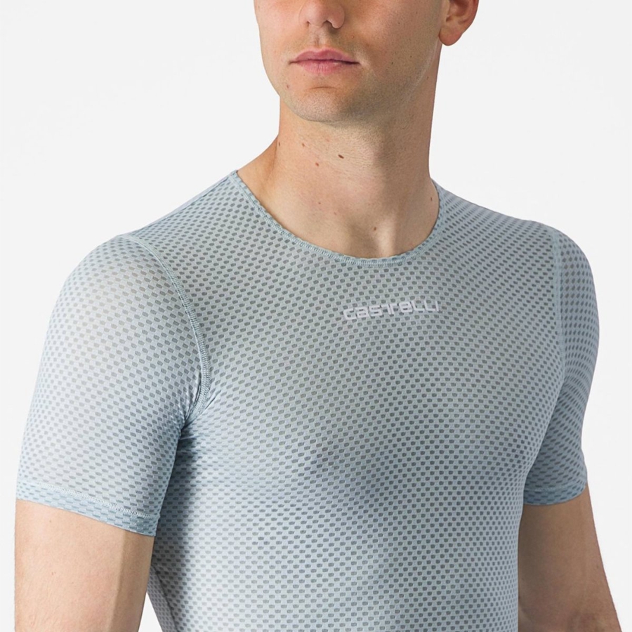 Capa Base Castelli PRO MESH 2.0 SHORT SLEEVE Hombre Azules | 7139-XGEWR