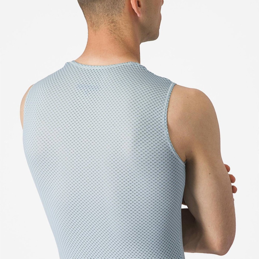 Capa Base Castelli PRO MESH 2.0 SLEEVELESS Hombre Azules | 1382-GETWU